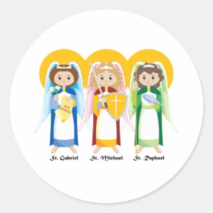Archangels Classic Round Sticker