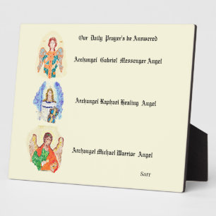 Archangels Gabriel , Raphael & Micheal  Plaque