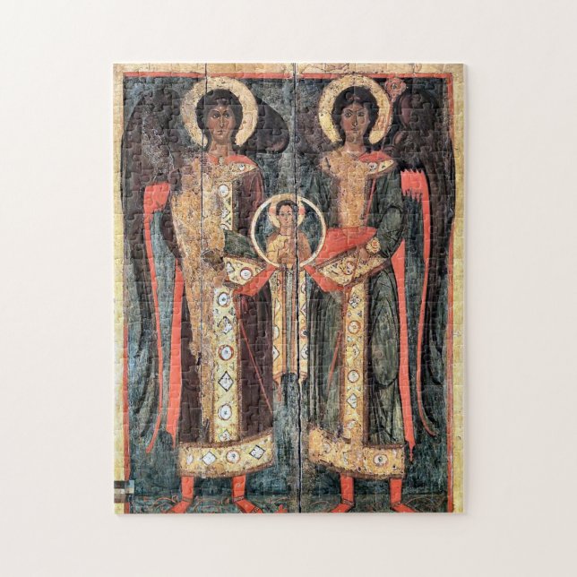Archangels Michael and Gabriel Orthodox Christian  Jigsaw Puzzle (Vertical)