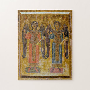 Archangels Michael and Gabriel Orthodox Icon Jigsaw Puzzle