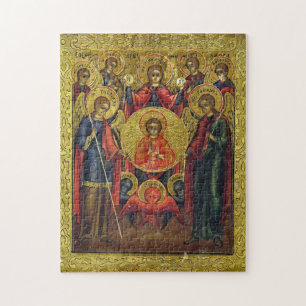 Archangels Orthodox Christian Byzantine Icon Jigsaw Puzzle