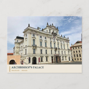 Archbishop's Palace in Historic Prague Postcard