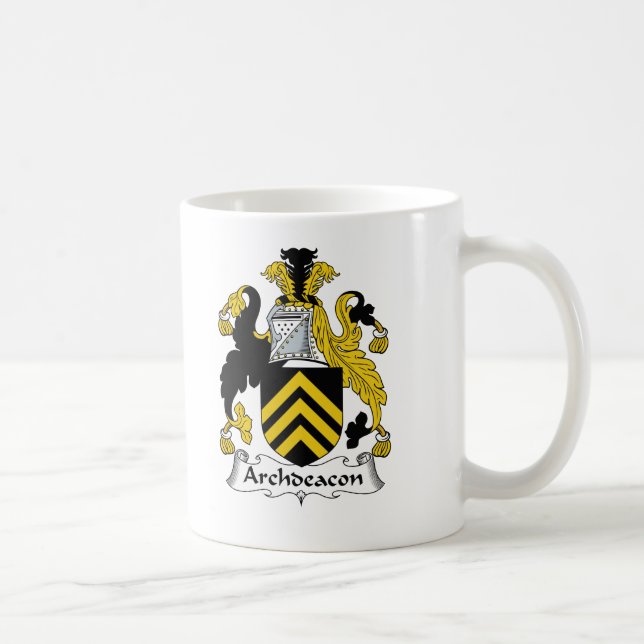 Archdeacon Family Crest Coffee Mug (Right)