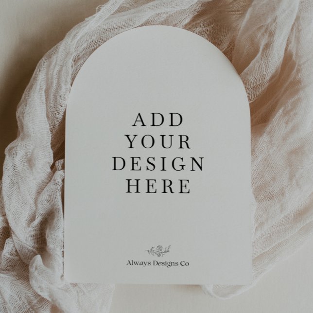 Arched 5x7" Invitation Printing (Creator Uploaded)