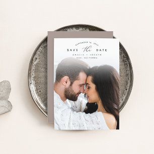 Arched Announcement Vertical Photo Save the Date