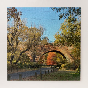 Arched Bridge in Autumn Puzzle