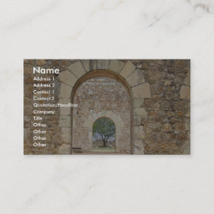 Arched Doors At The Old Fort Business Card