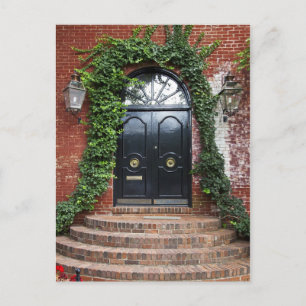 Arched Doorway Framed With Ivy Postcard