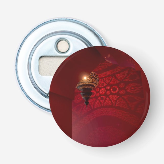 Arched entrance and illuminated lantern bottle opener (Front)