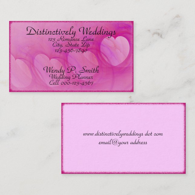 Arched Heart Line Business Card (Front/Back)