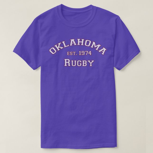 Arched Oklahoma Rugby T-Shirt (Design Front)