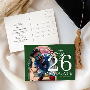 Arched Photo Graduation Party Invitation Postcard