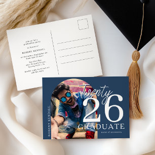 Arched Photo Graduation Party Invitation Postcard