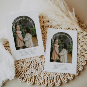 Arched Photo - Joint Birthday Invitation