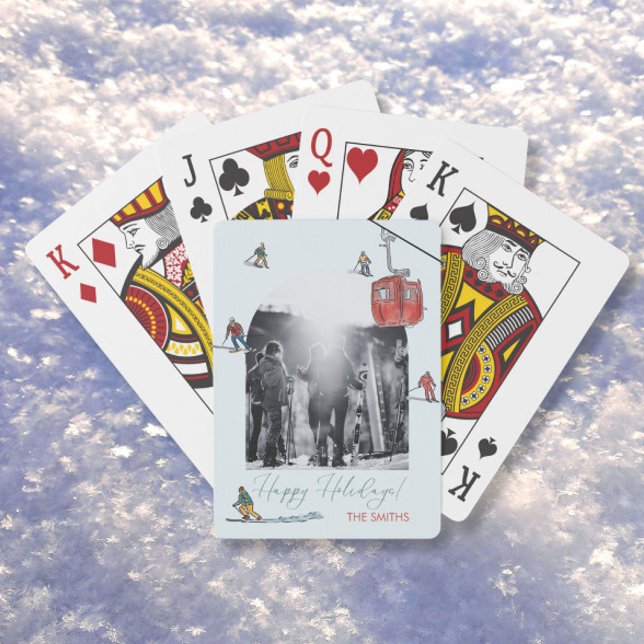Arched photograph skiing playing card  (Creator Uploaded)