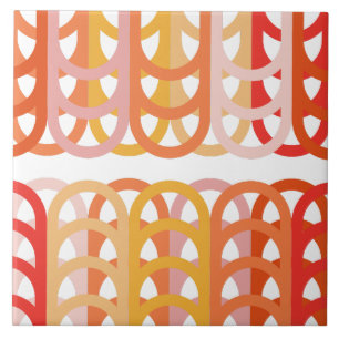 Arched retro pattern tile
