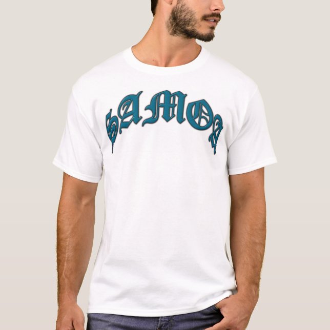 Arched SAMOA Blue T-Shirt (Front)