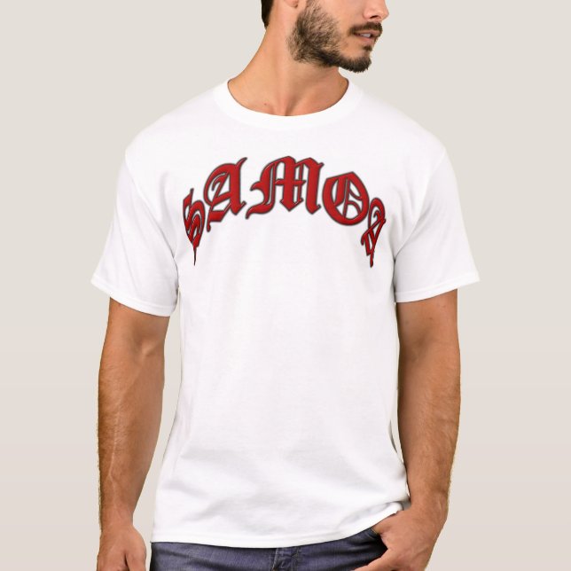 Arched SAMOA Red T-Shirt (Front)