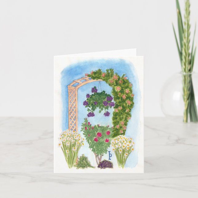 Arched Trellis Card (Front)