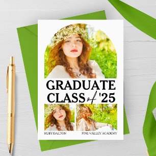 Arched Window Modern Graduation Announcement