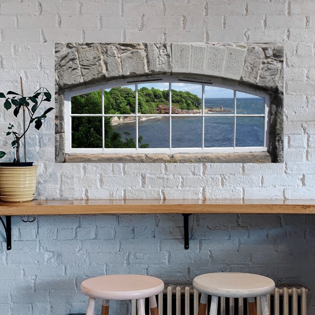 Arched Window with Sea View Poster (Creator Uploaded)