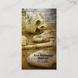 Archeologist Skeletal Bones Business Card