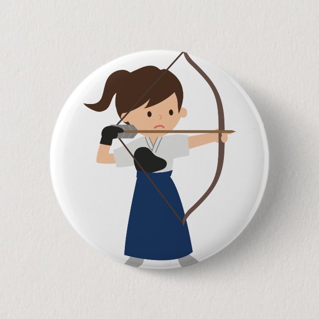 Archer 6 Cm Round Badge (Front)