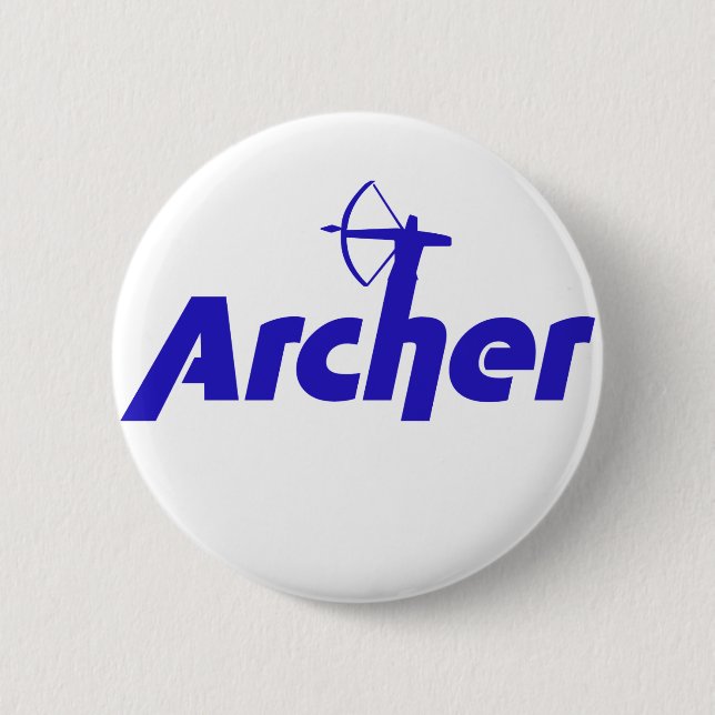 Archer 6 Cm Round Badge (Front)