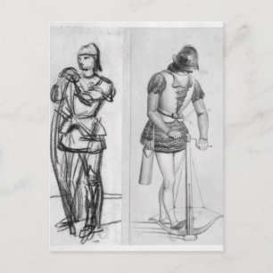Archer and crossbowman postcard