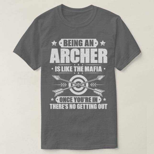 Archer Archery Bow Hunting Bowman Arrow Bow Hunter T-Shirt (Design Front)