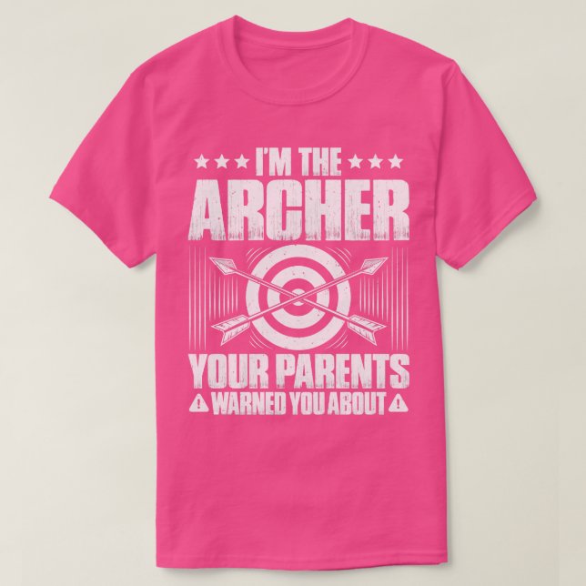Archer Archery Bow Hunting Bowman Arrow Bow Hunter T-Shirt (Design Front)