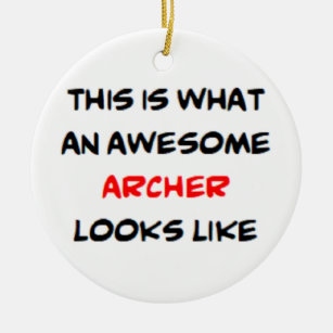 archer, awesome ceramic tree decoration