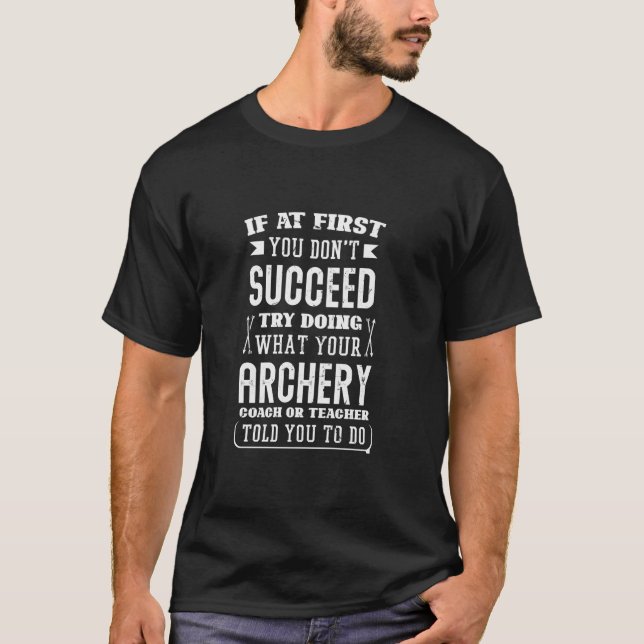 Archer Bow Hunting Archery Long Sleeve T Shirt (Front)