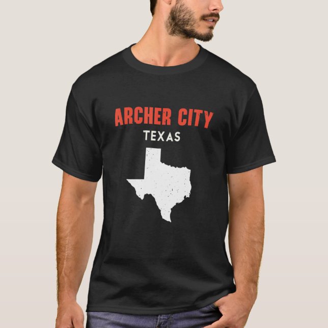 Archer City Texas USA State America Travel Texas T-Shirt (Front)
