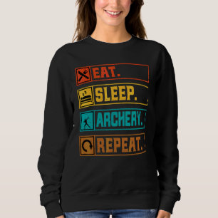 Archer Eat Sleep Archery Repeat Vintage Archery Sweatshirt