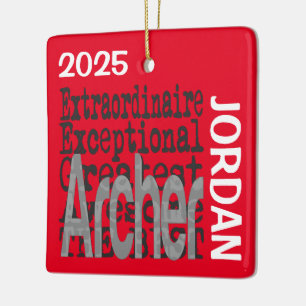 Archer Extraordinaire CUSTOM Ceramic Ornament