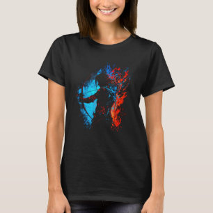 Archer Flames Archery Retro Bow And Arrow T-Shirt