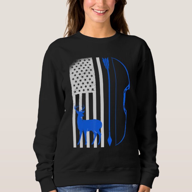Archer Hunter Usa Archery Sweatshirt (Front)