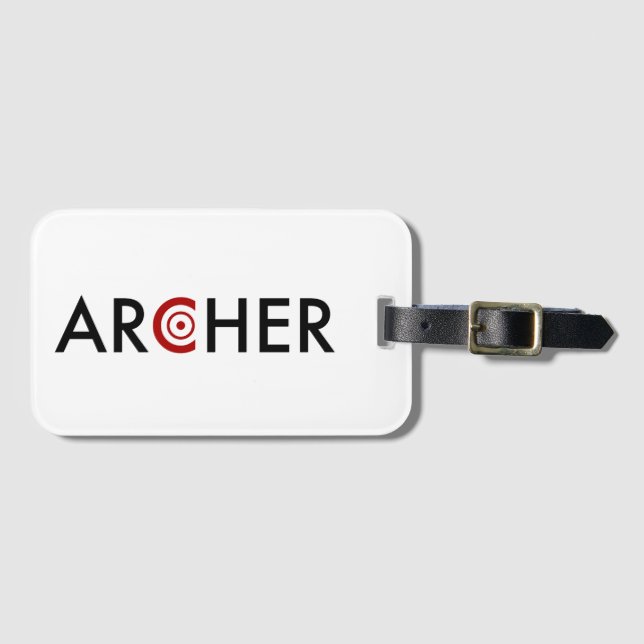 Archer Luggage Tag (Front Horizontal)