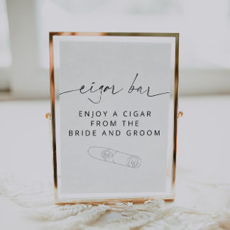 ARCHER Minimalist Cigar Bar Sign