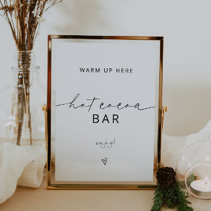 ARCHER Minimalist Hot Cocoa Bar Sign
