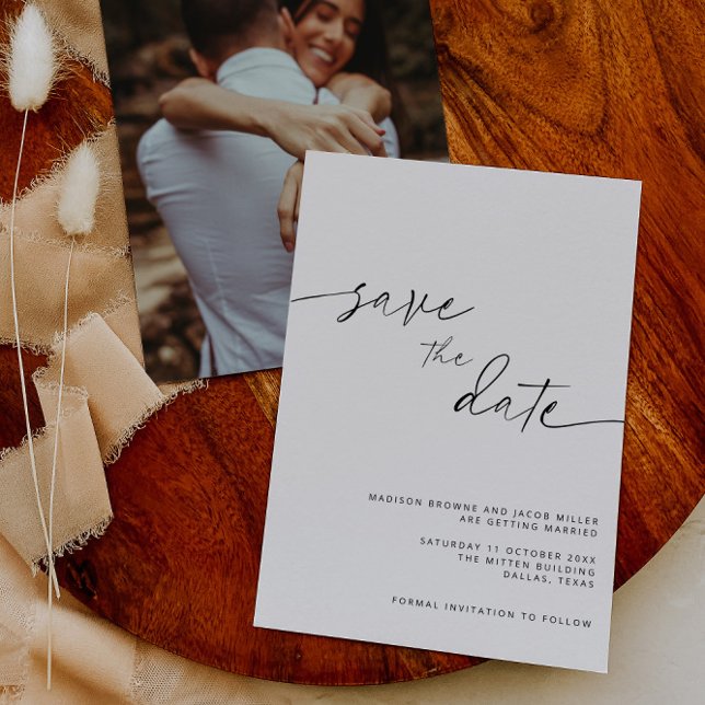 ARCHER Minimalist Save the Date Invitation (Creator Uploaded)