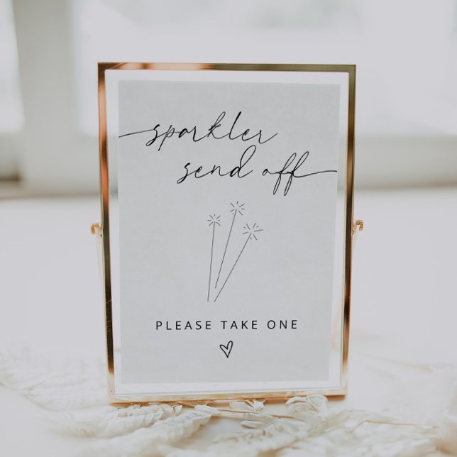 ARCHER Minimalist Sparkles Send Off Sign (Creator Uploaded)
