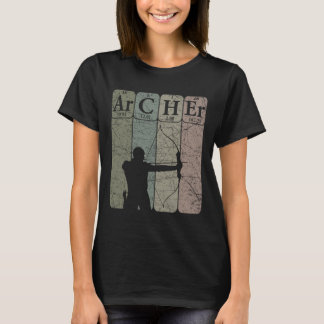 Archer Periodic Table Elements Bow Hunting Archery T-Shirt