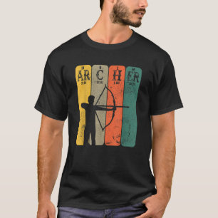 Archer Periodic Table Elements Bow Hunting Archery T-Shirt