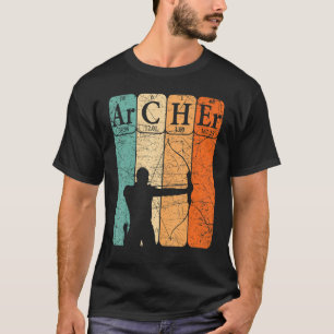 Archer Periodic Table Elements Bow Hunting Archery T-Shirt