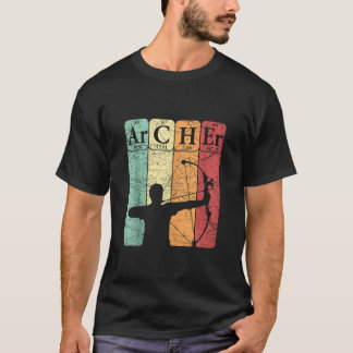 Archer Periodic Table Elements Bow Hunting Archery T-Shirt