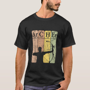 Archer Periodic Table Elements Bow Hunting Archery T-Shirt