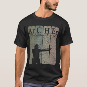 Archer Periodic Table Elements Bow Hunting Archery T-Shirt