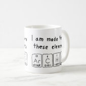Archer periodic table name mug (Front Right)